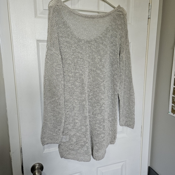 Oversized grey silver sparkle sweater - Picture 6 of 8